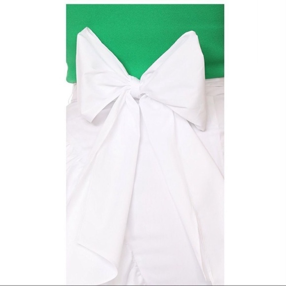 MILLY Skirt Lagenlook Stripe 100% Cotton White Midi Women's Size 10 - Picture 16 of 16